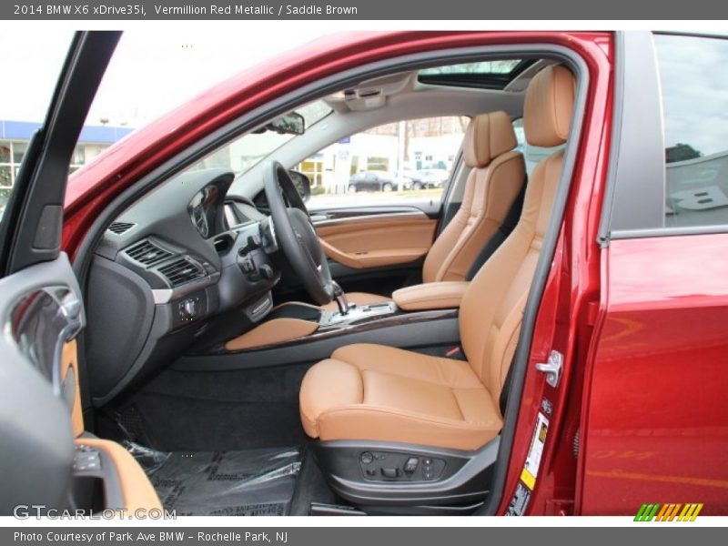 Vermillion Red Metallic / Saddle Brown 2014 BMW X6 xDrive35i