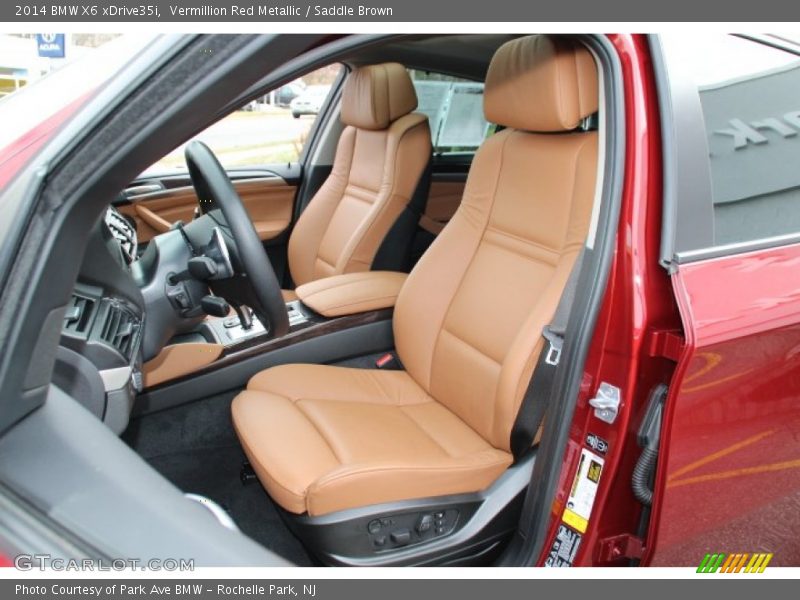 Vermillion Red Metallic / Saddle Brown 2014 BMW X6 xDrive35i
