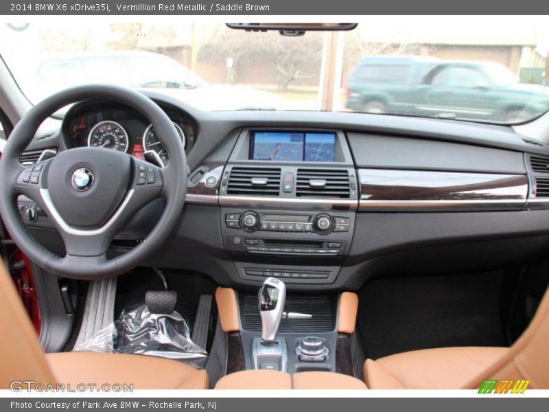Vermillion Red Metallic / Saddle Brown 2014 BMW X6 xDrive35i