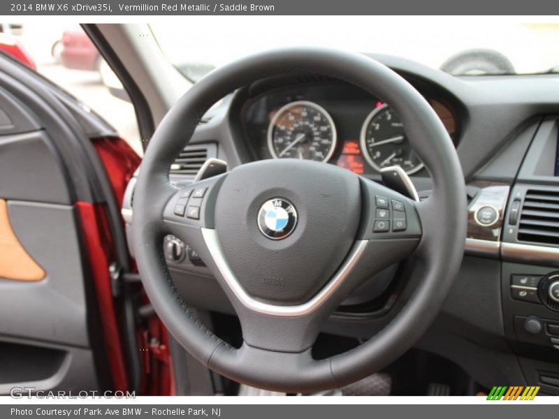 Vermillion Red Metallic / Saddle Brown 2014 BMW X6 xDrive35i