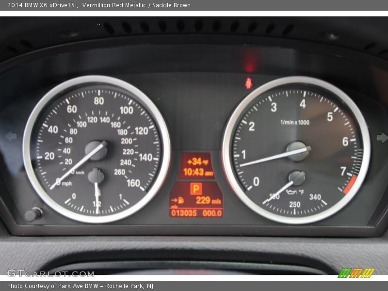 Vermillion Red Metallic / Saddle Brown 2014 BMW X6 xDrive35i