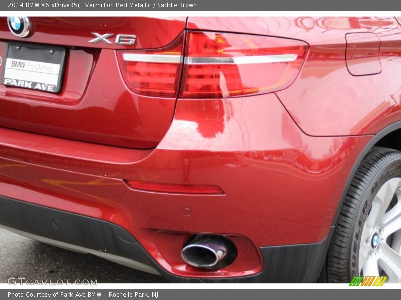Vermillion Red Metallic / Saddle Brown 2014 BMW X6 xDrive35i