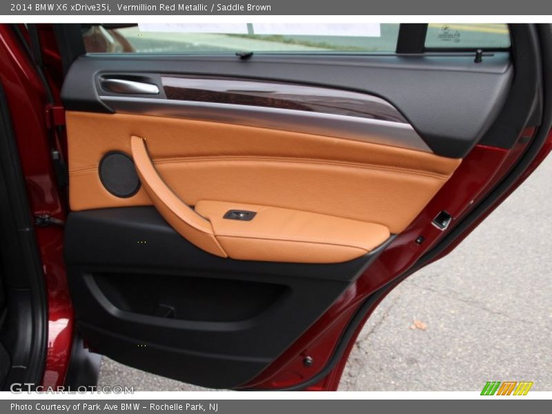 Vermillion Red Metallic / Saddle Brown 2014 BMW X6 xDrive35i