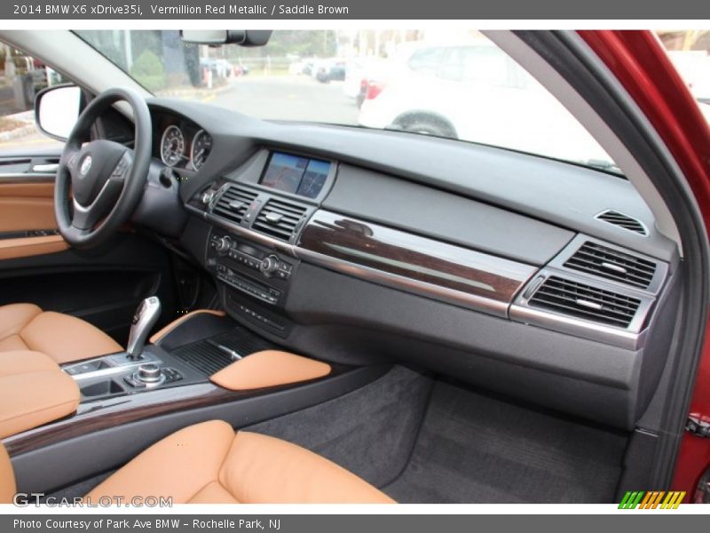 Vermillion Red Metallic / Saddle Brown 2014 BMW X6 xDrive35i