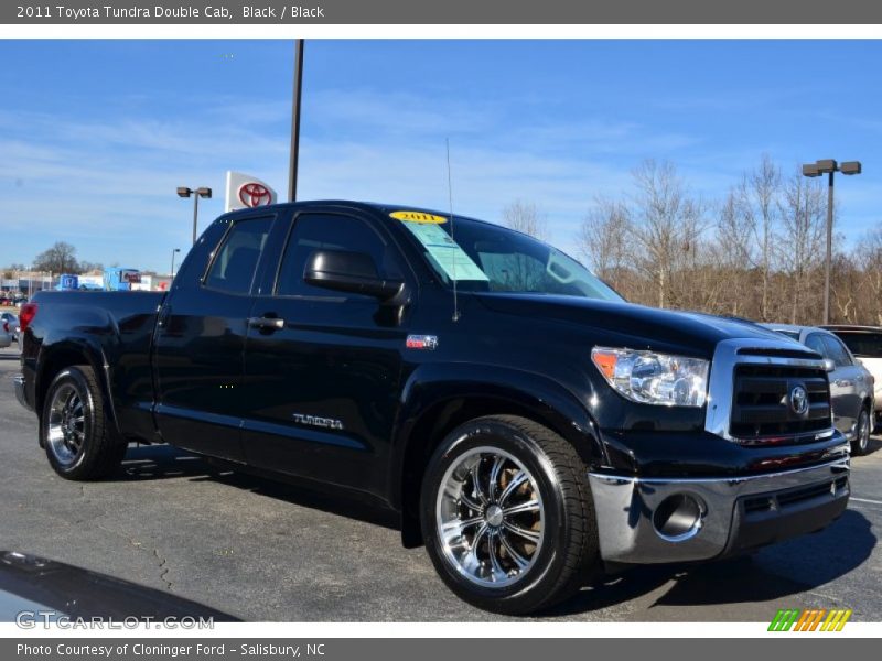 Black / Black 2011 Toyota Tundra Double Cab