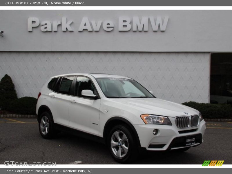 Alpine White / Black 2011 BMW X3 xDrive 28i