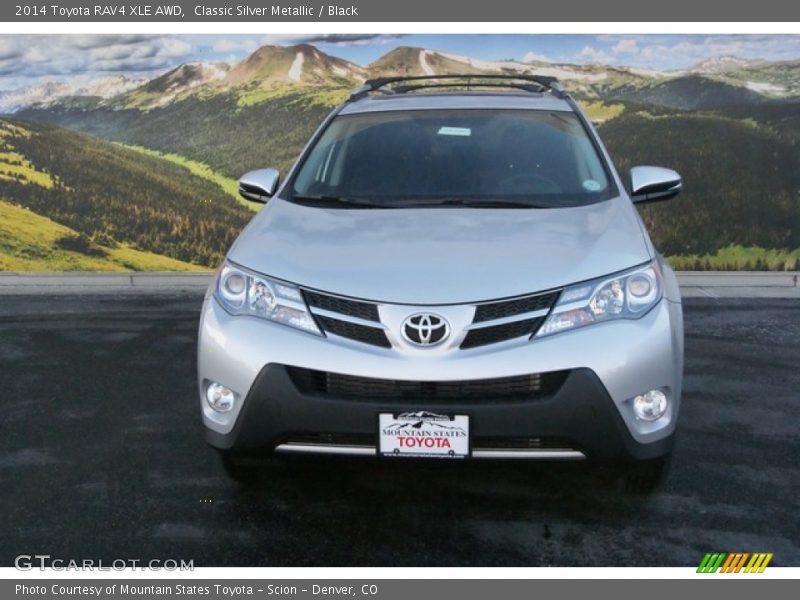 Classic Silver Metallic / Black 2014 Toyota RAV4 XLE AWD