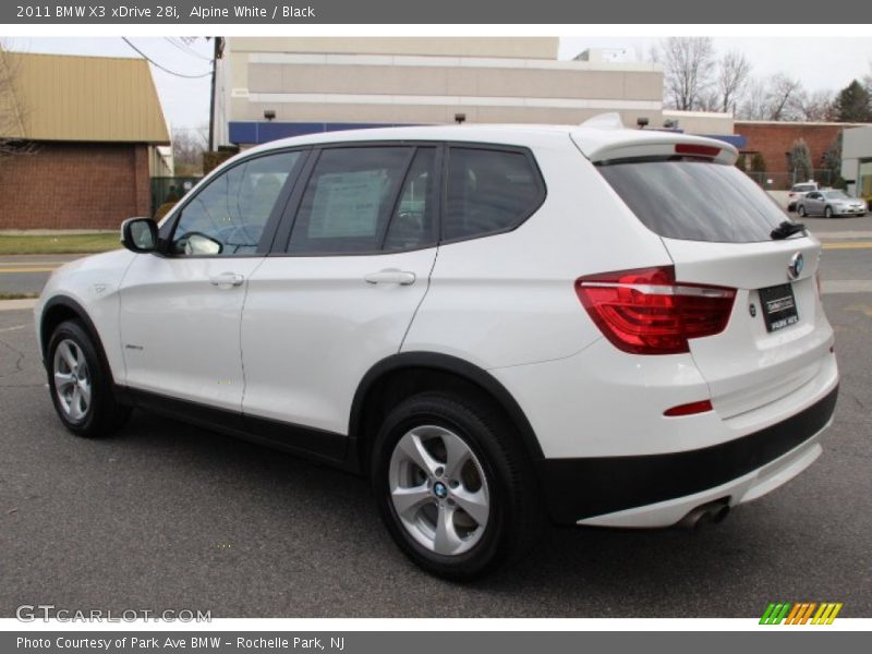 Alpine White / Black 2011 BMW X3 xDrive 28i