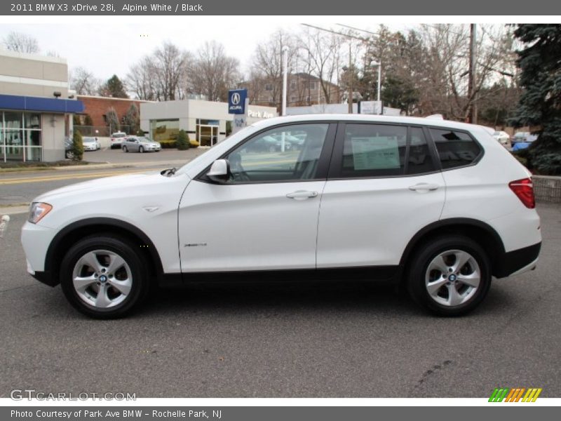 Alpine White / Black 2011 BMW X3 xDrive 28i