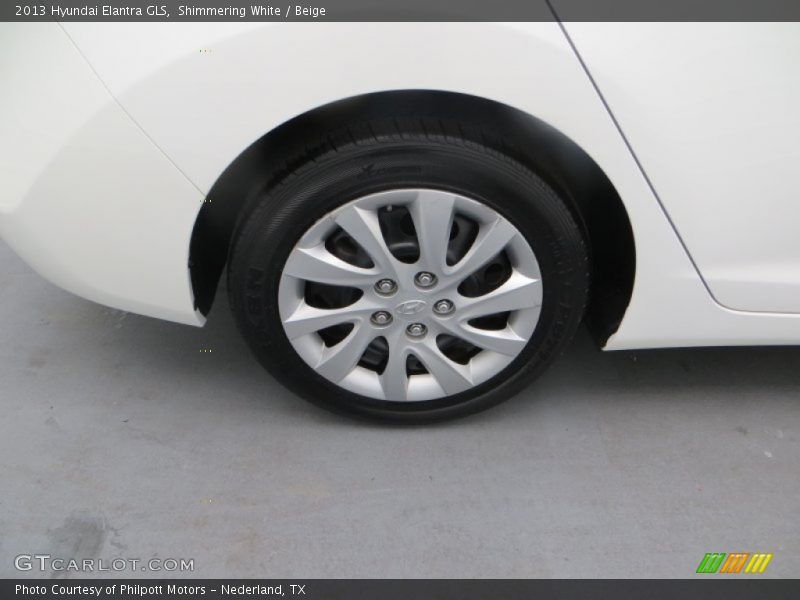 Shimmering White / Beige 2013 Hyundai Elantra GLS