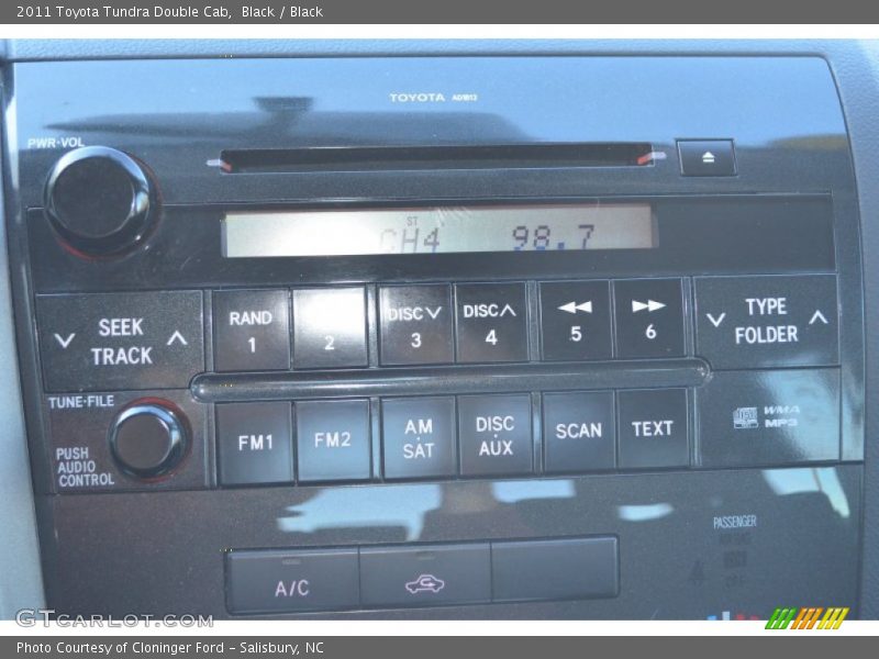 Black / Black 2011 Toyota Tundra Double Cab