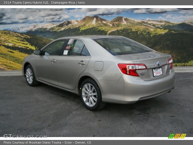 Champagne Mica / Ivory 2014 Toyota Camry Hybrid XLE