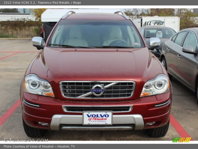 Flamenco Red Metallic / Beige 2013 Volvo XC90 3.2