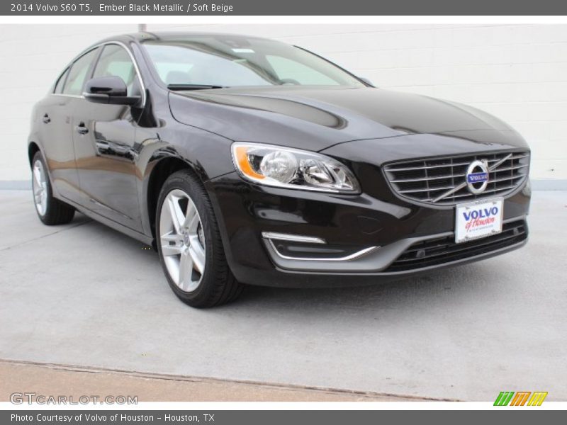 Ember Black Metallic / Soft Beige 2014 Volvo S60 T5