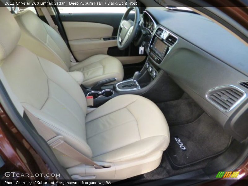 Deep Auburn Pearl / Black/Light Frost 2012 Chrysler 200 Limited Sedan