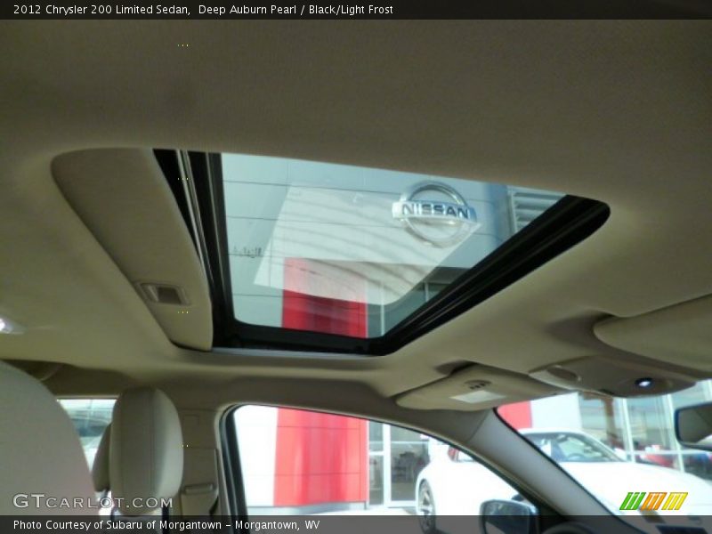 Deep Auburn Pearl / Black/Light Frost 2012 Chrysler 200 Limited Sedan