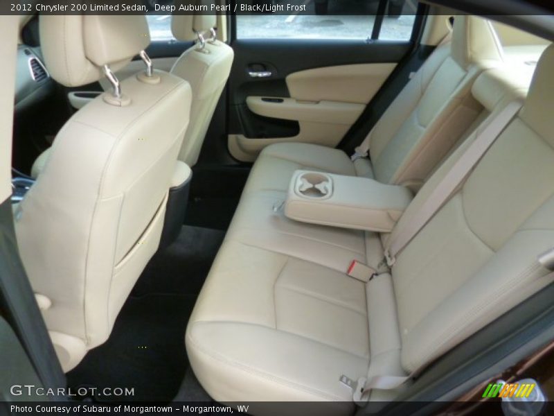 Deep Auburn Pearl / Black/Light Frost 2012 Chrysler 200 Limited Sedan