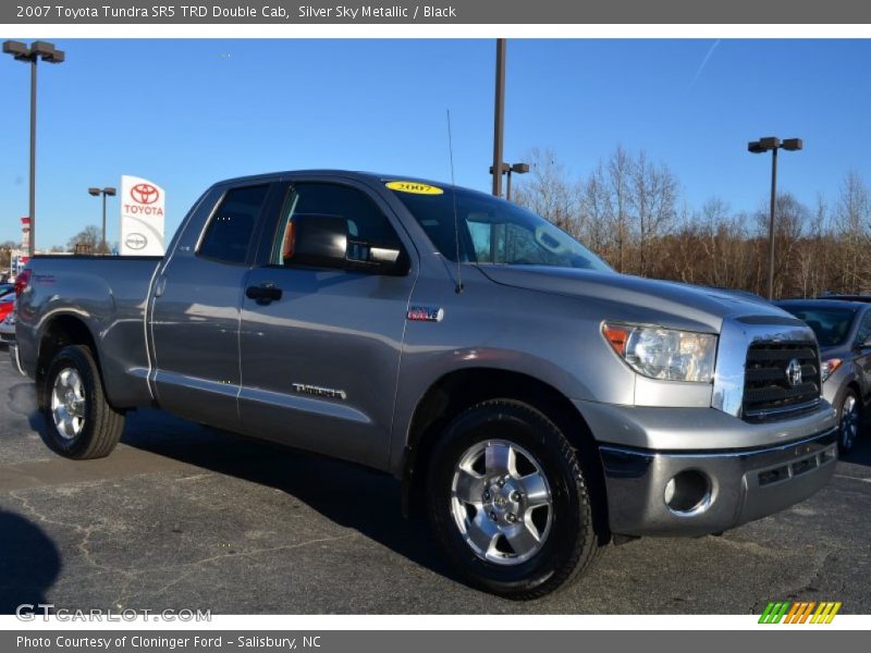 Silver Sky Metallic / Black 2007 Toyota Tundra SR5 TRD Double Cab