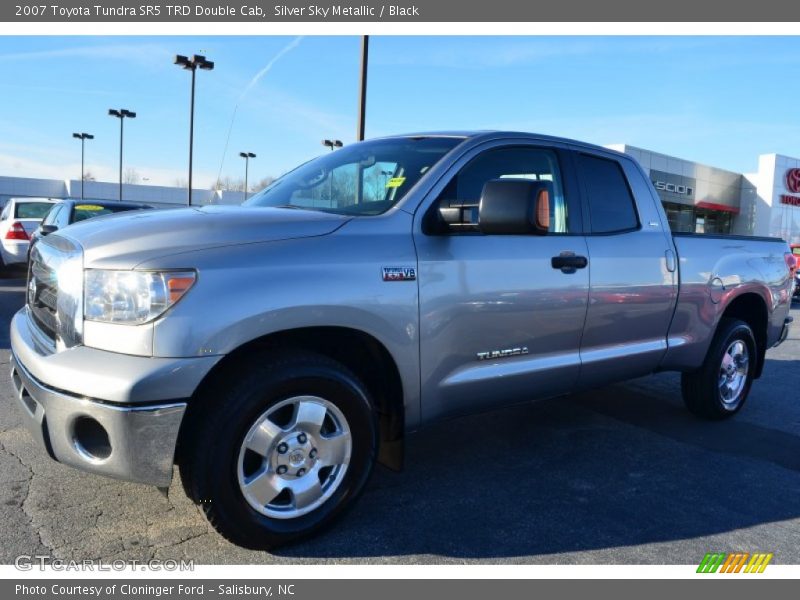 Silver Sky Metallic / Black 2007 Toyota Tundra SR5 TRD Double Cab