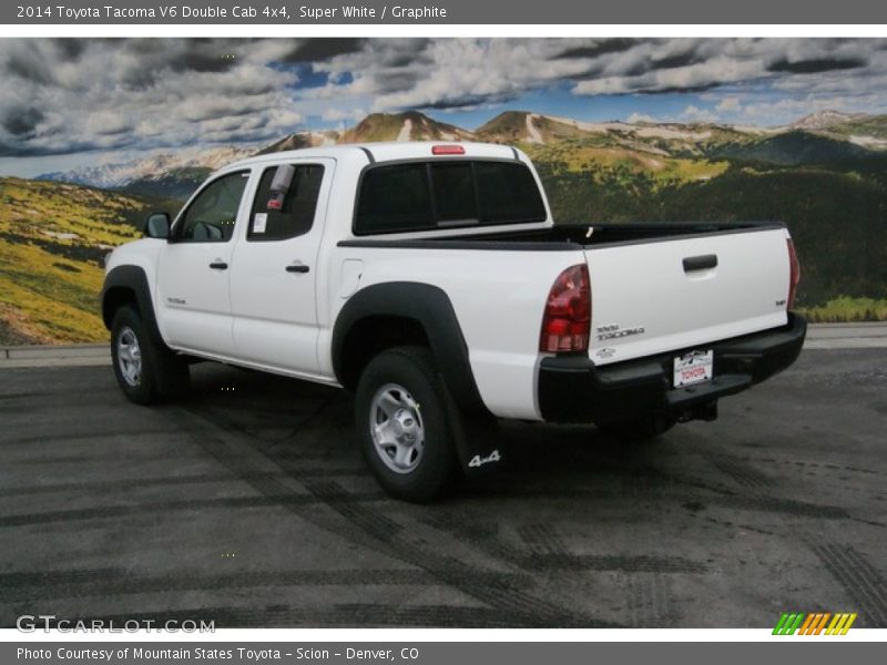 Super White / Graphite 2014 Toyota Tacoma V6 Double Cab 4x4