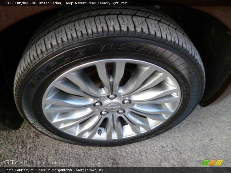 Deep Auburn Pearl / Black/Light Frost 2012 Chrysler 200 Limited Sedan