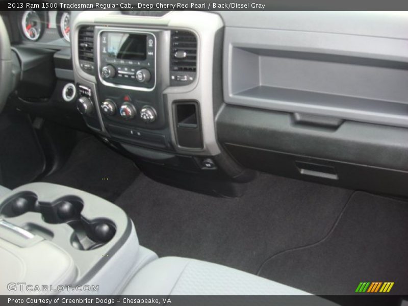 Deep Cherry Red Pearl / Black/Diesel Gray 2013 Ram 1500 Tradesman Regular Cab