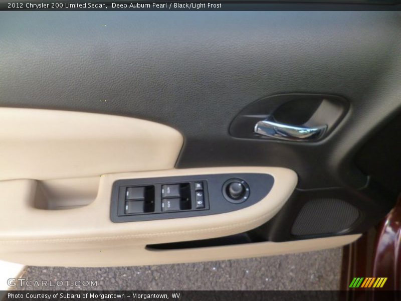 Deep Auburn Pearl / Black/Light Frost 2012 Chrysler 200 Limited Sedan