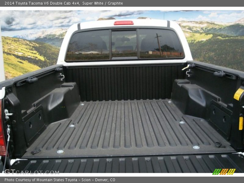 Super White / Graphite 2014 Toyota Tacoma V6 Double Cab 4x4