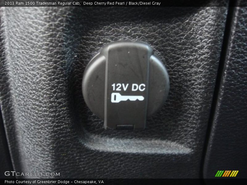 Deep Cherry Red Pearl / Black/Diesel Gray 2013 Ram 1500 Tradesman Regular Cab