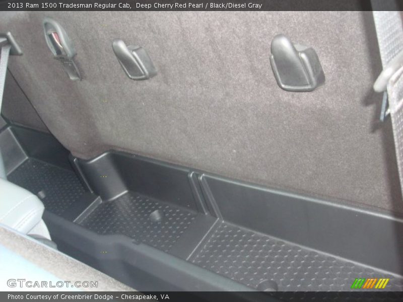Deep Cherry Red Pearl / Black/Diesel Gray 2013 Ram 1500 Tradesman Regular Cab