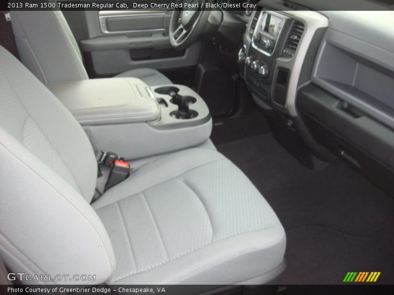 Deep Cherry Red Pearl / Black/Diesel Gray 2013 Ram 1500 Tradesman Regular Cab