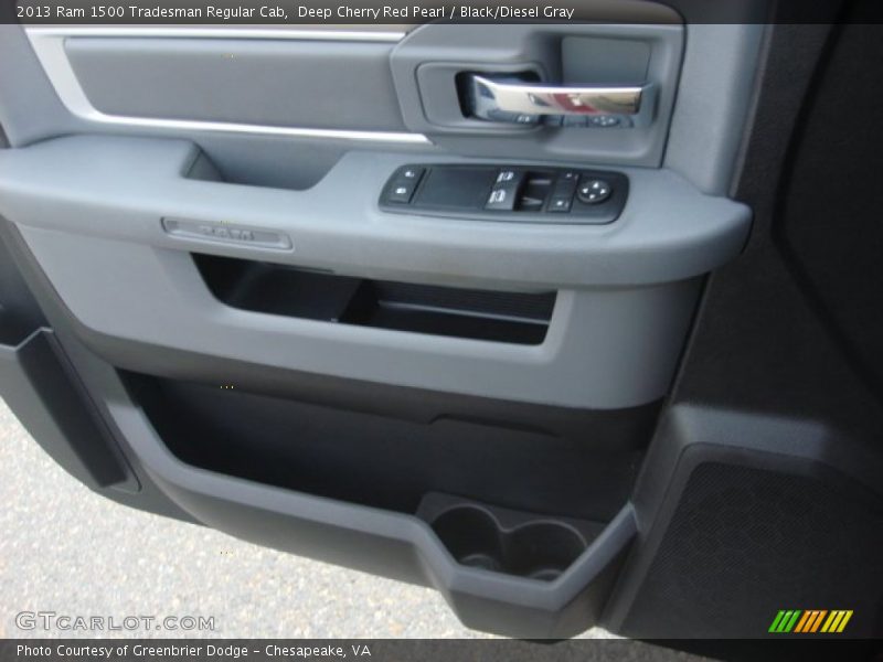 Deep Cherry Red Pearl / Black/Diesel Gray 2013 Ram 1500 Tradesman Regular Cab