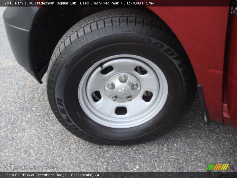Deep Cherry Red Pearl / Black/Diesel Gray 2013 Ram 1500 Tradesman Regular Cab