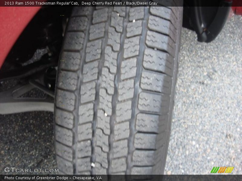Deep Cherry Red Pearl / Black/Diesel Gray 2013 Ram 1500 Tradesman Regular Cab