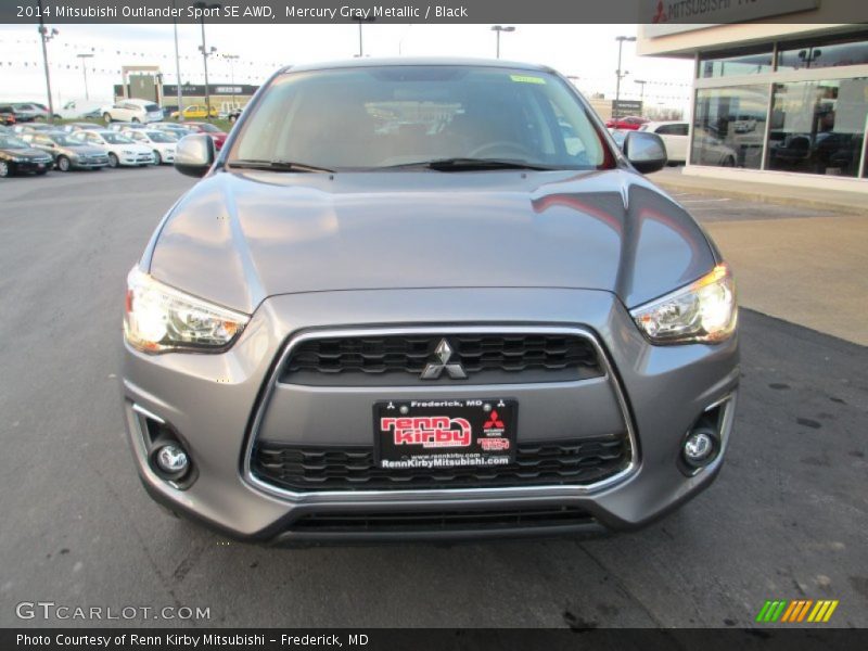 Mercury Gray Metallic / Black 2014 Mitsubishi Outlander Sport SE AWD