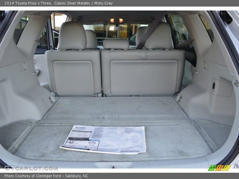 Classic Silver Metallic / Misty Gray 2014 Toyota Prius v Three