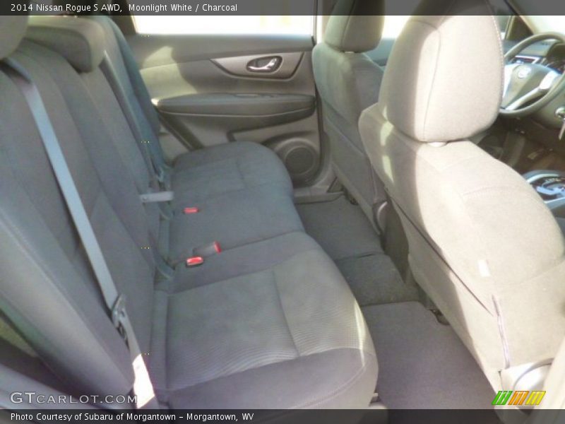 Moonlight White / Charcoal 2014 Nissan Rogue S AWD