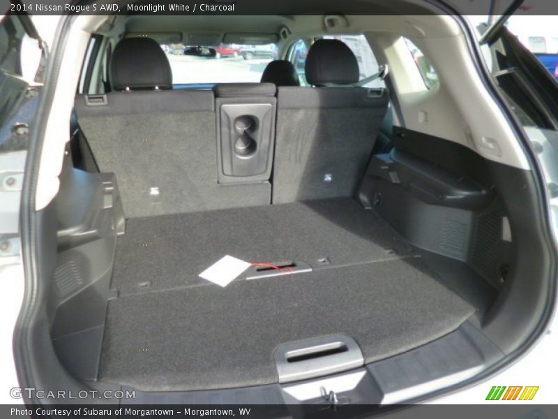 Moonlight White / Charcoal 2014 Nissan Rogue S AWD