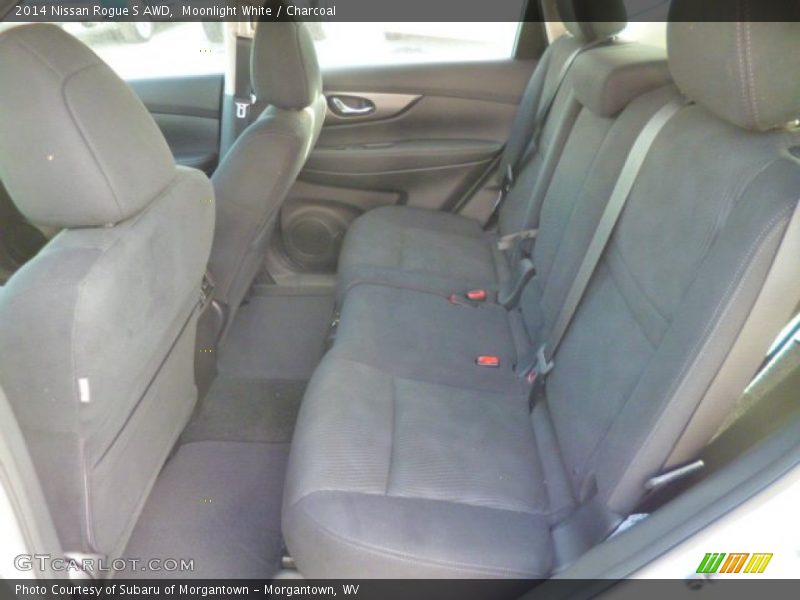 Moonlight White / Charcoal 2014 Nissan Rogue S AWD