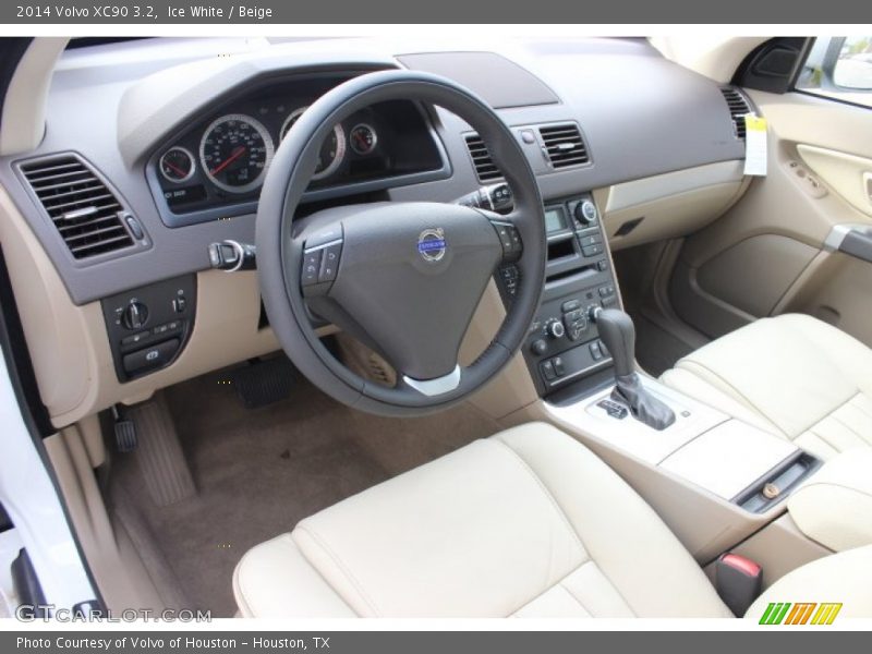 Ice White / Beige 2014 Volvo XC90 3.2