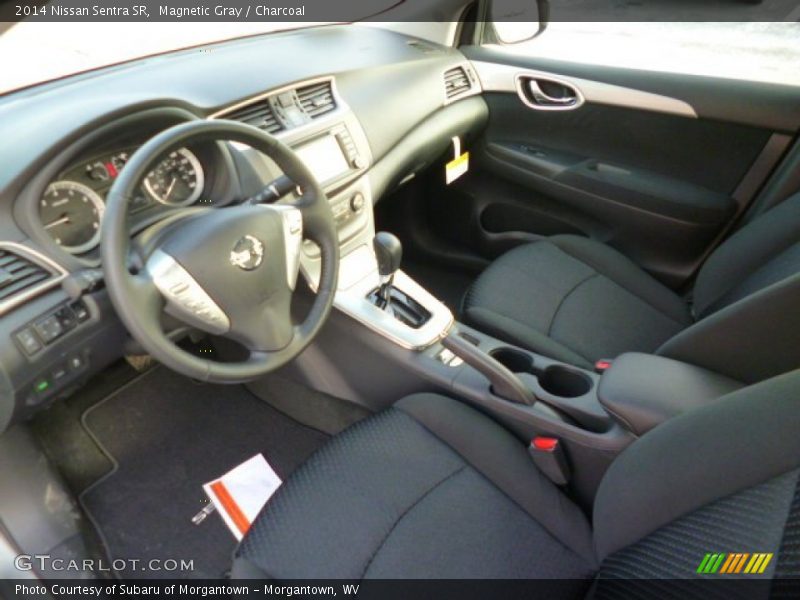  2014 Sentra SR Charcoal Interior