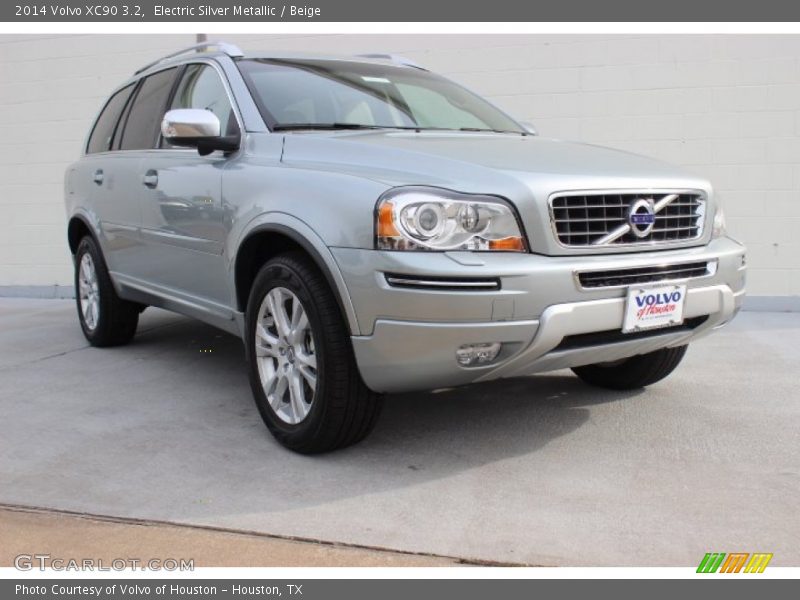 Electric Silver Metallic / Beige 2014 Volvo XC90 3.2
