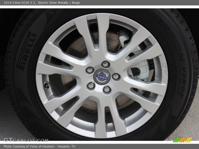 Electric Silver Metallic / Beige 2014 Volvo XC90 3.2