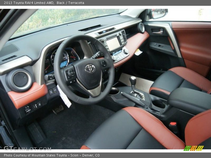 Black / Terracotta 2013 Toyota RAV4 Limited AWD