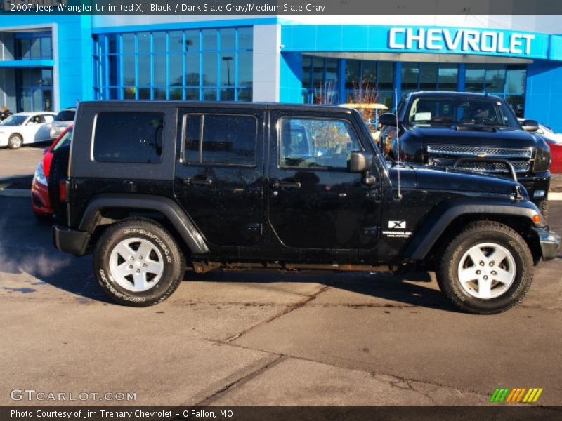 Black / Dark Slate Gray/Medium Slate Gray 2007 Jeep Wrangler Unlimited X