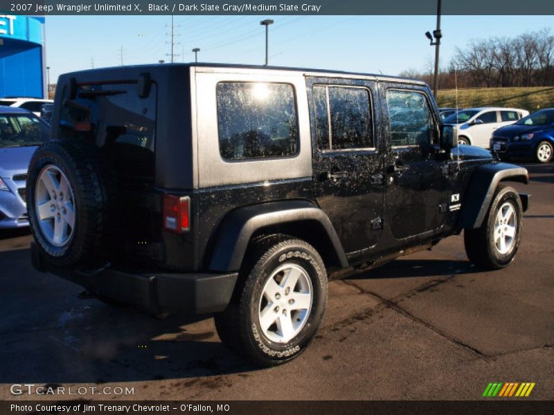 Black / Dark Slate Gray/Medium Slate Gray 2007 Jeep Wrangler Unlimited X