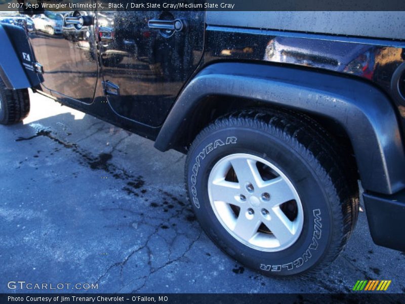 Black / Dark Slate Gray/Medium Slate Gray 2007 Jeep Wrangler Unlimited X
