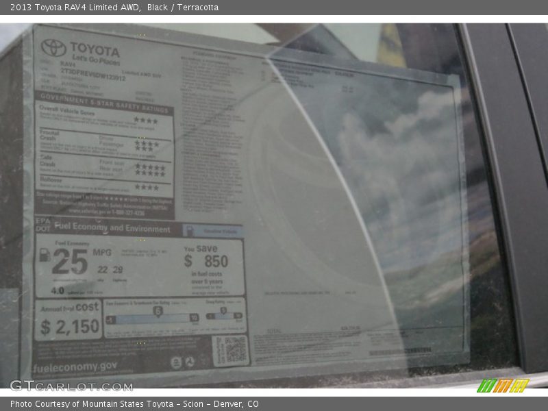 Black / Terracotta 2013 Toyota RAV4 Limited AWD