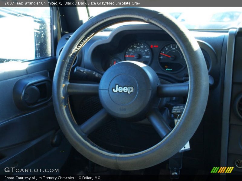 Black / Dark Slate Gray/Medium Slate Gray 2007 Jeep Wrangler Unlimited X