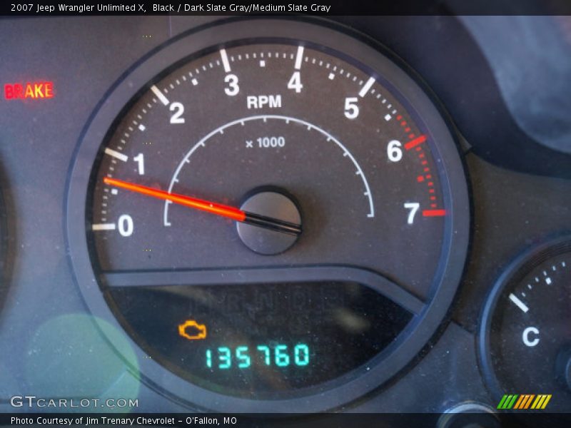 Black / Dark Slate Gray/Medium Slate Gray 2007 Jeep Wrangler Unlimited X